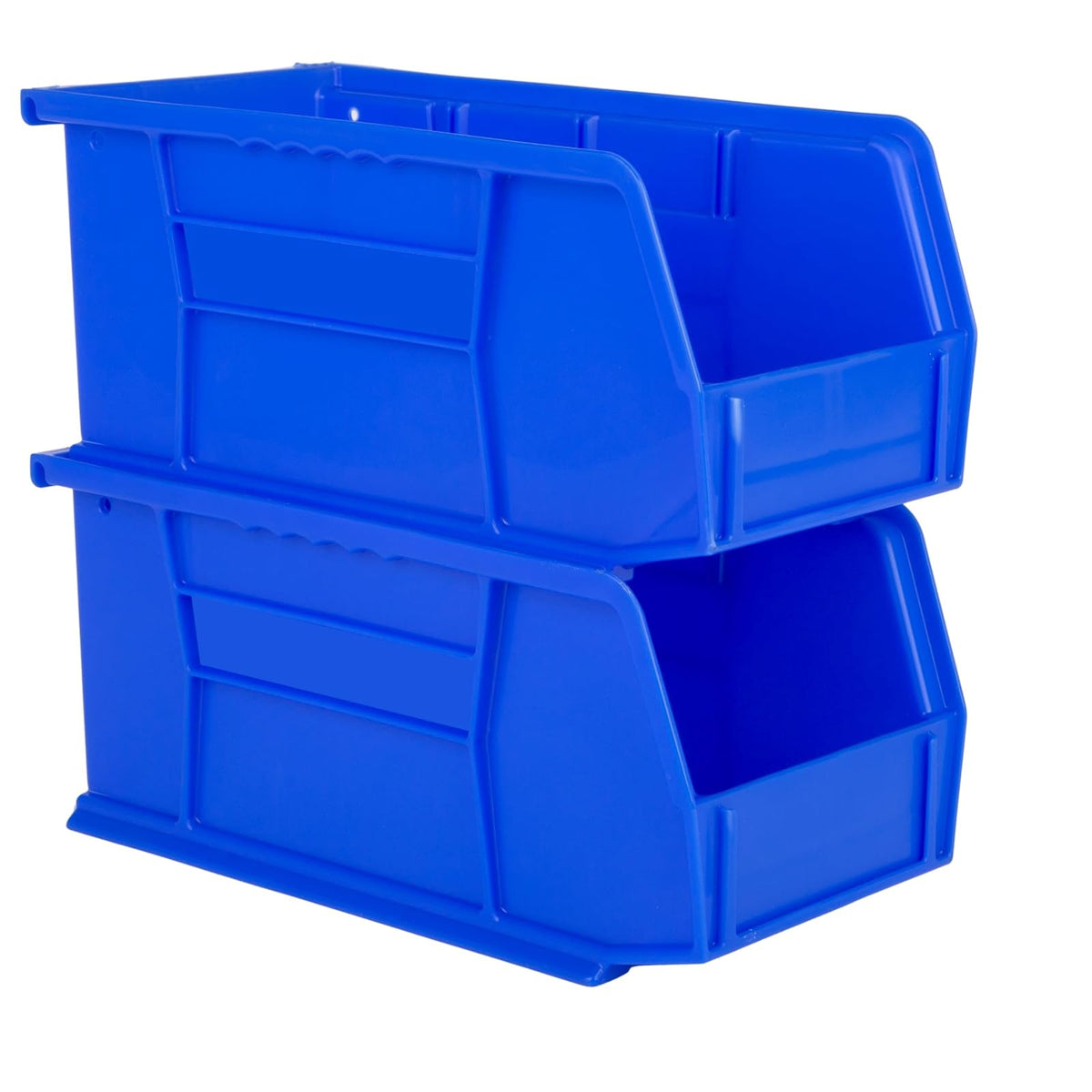 Hudson Exchange - Contenedor apilable de plástico de 11 x 5 x 5 pulgadas (azul, 1 unidad)