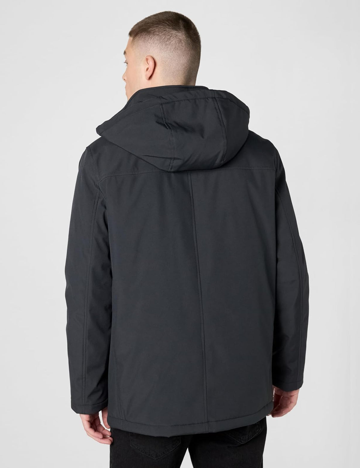 Calvin Klein chamarra con capucha resistente al agua y al viento para hombre desde otoño hasta invierno
