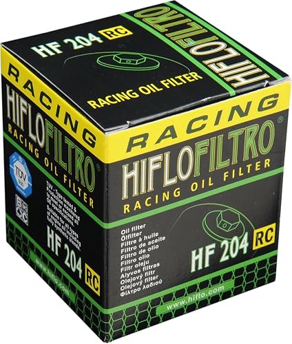HiFloFiltro Filtro de Aceite RC de Alto Rendimiento HF204RC, Negro