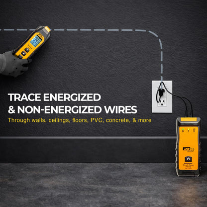 Ideal Electrical SureTrace - Trazador de circuitos digitales (61-946) 0-480 voltios CA/CC con visualización retroiluminada: encuentra interruptores, fusibles, cables, pantalones cortos muertos y