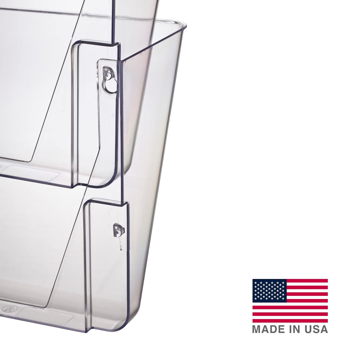 Officemate 21404 Wall File, Letter Size, 2 Pack, clear
