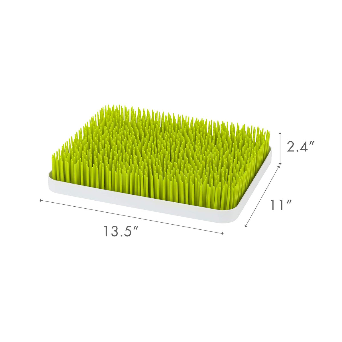 Boon Lawn - Bandeja de Secado para Biberones con Diseño de Césped, Tamaño Grande, Color verde
