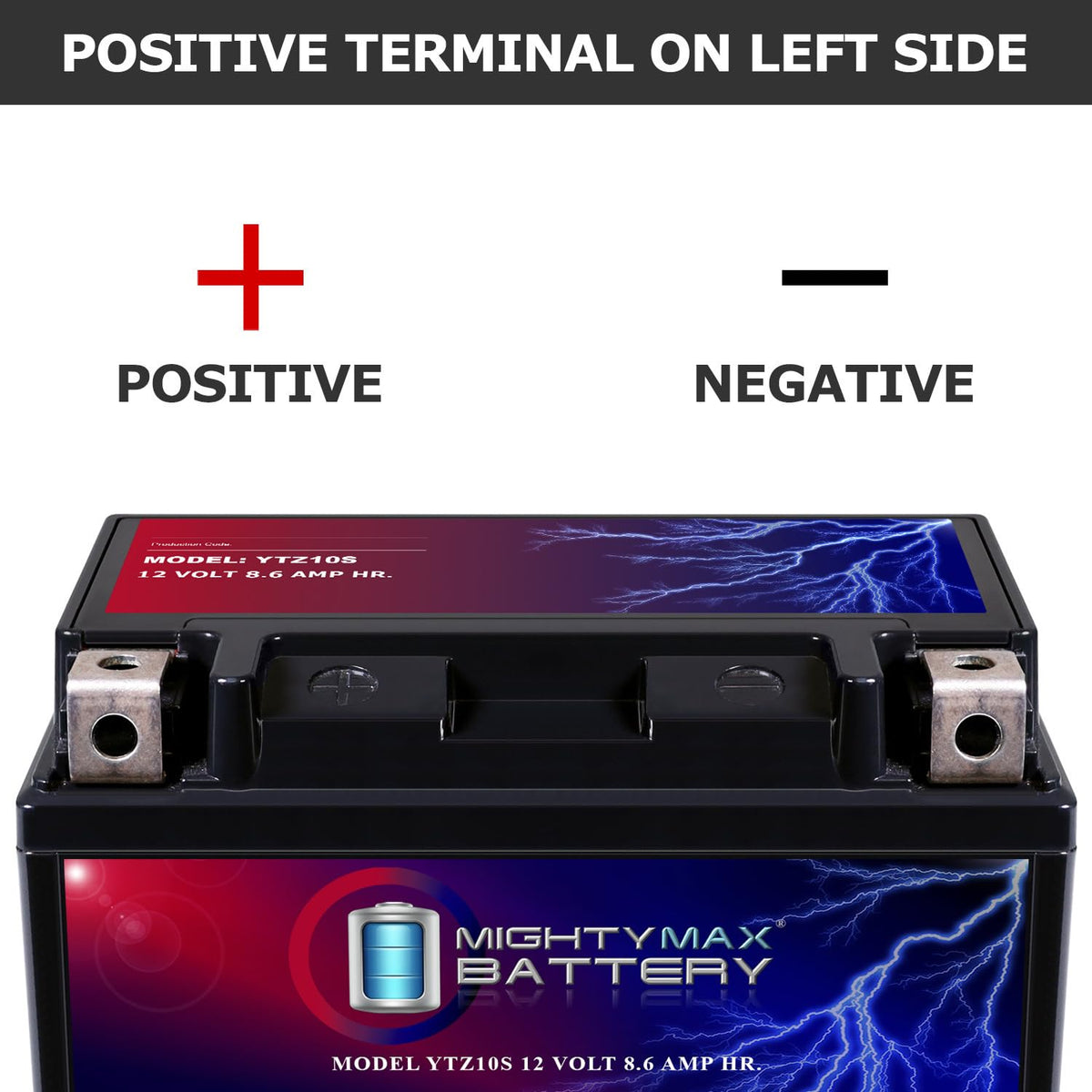 Mighty Max Battery Batería deportiva SLA Power Sport de 12 V 8,6 AH 190 CCA