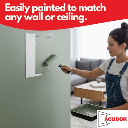 Acudor PA1212 Pa-3000 - Puerta de acceso de plástico, 12 x 12, 14 pulgadas de altura, color blanco