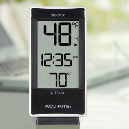 AcuRite 01090M Termómetro multisensor con 3 sensores de temperatura para interiores y exteriores