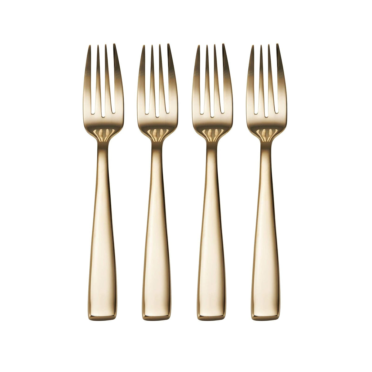 Mikasa Delano - Cubertería (20 piezas, acero inoxidable, chapado en oro)