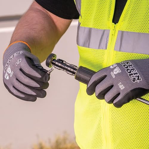 KLEIN TOOLS 60587 | Guantes Nivel De Corte A4 | Talla CH | Agarre Superior | Guantes de trabajo con protección A4 contra cortes y agarre firme para usar herramientas en seco o húmedo.