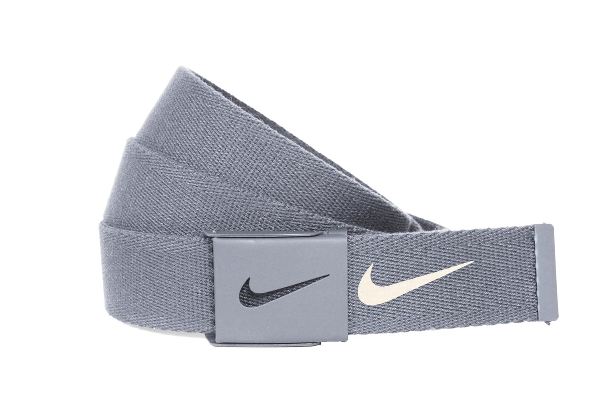 Nike Tech Essential - Cinturón de tela para hombre - Talla Única - Carbón claro