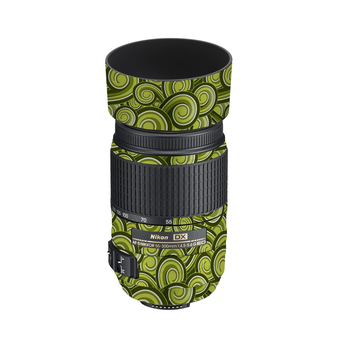 LensSkins Green Swirl for Nikon 55-300mm f4.5-5.6G ED VR (N553004GGS)