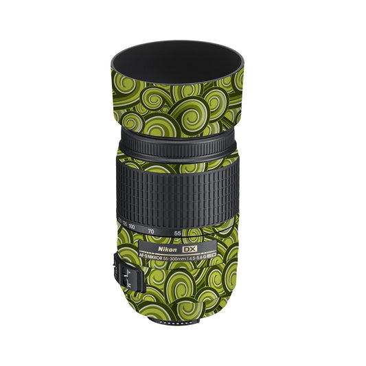 LensSkins Green Swirl for Nikon 55-300mm f4.5-5.6G ED VR (N553004GGS)