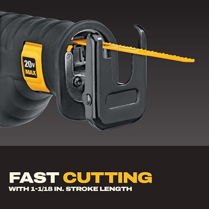 DEWALT Sierra Sable Inalámbrica 20V MAX* Velocidad Variable (Solo herramienta) DCS380B