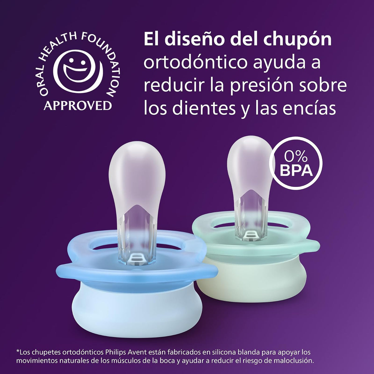 Philips Avent Chupón Ultra Start | Ortodóntico Libre BPA|con Caja Esterilizadora|Turquesa/Azul |0-2 m|2 pzs|SCF075/12