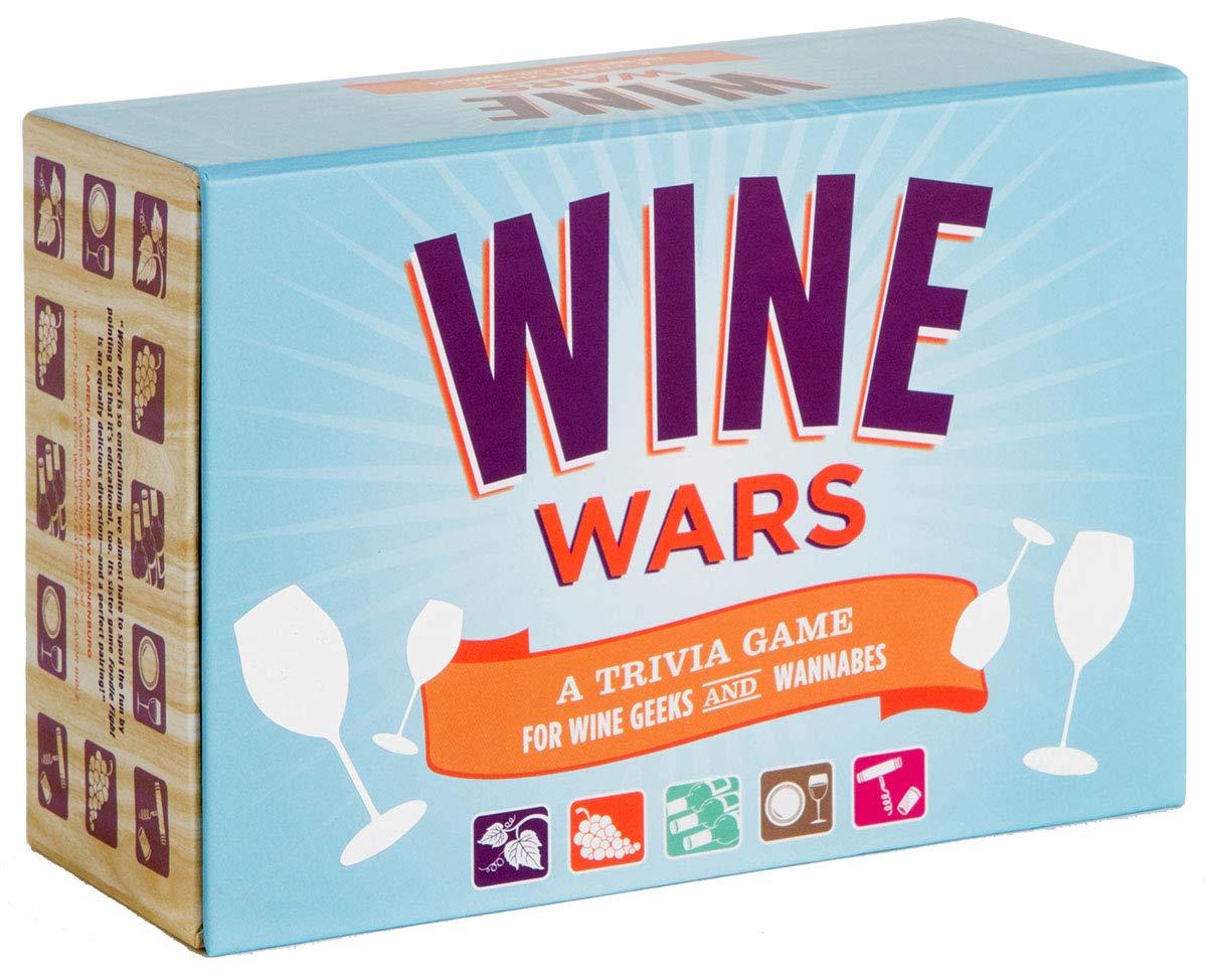 Chronicle Books Wine Wars : un Juego de Trivia para Geeks y aspirantes a Vino (Regalos para Winos, Regalos para Amantes del Vino, Juegos de Trivia para Adultos)