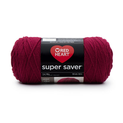Red Heart Super Saver Ovillo de Estambre Acrílico - Borgoña - Sólido