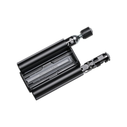 Crankbrothers S.O.S. Kit de herramientas multiherramienta para bicicleta | Crankbrothers S.O.S TT17 - Kit multiherramienta de doble tubo - Reparación de emergencia compacta para bicicleta de carretera