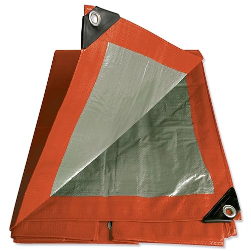 Foy LEM2X3R Lona de Polietileno Color Rojo con Fondo Plata, 2 x 3 m