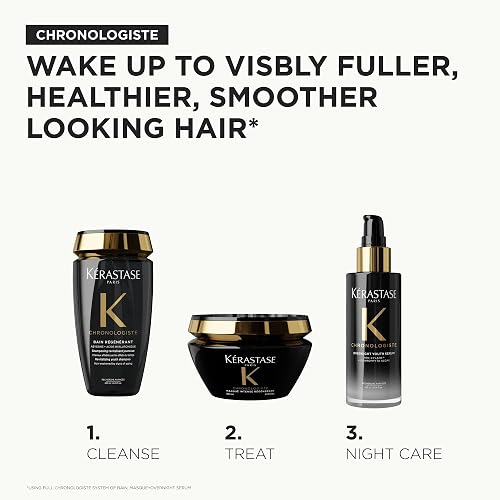 KÉRASTASE Bain Régénérant | Shampoo regenerante para todo tipo de cabello, nutre, revitaliza y fortalece la fibra capilar | Con Abyssine, Vitamina E y Ceramidas | 250ml