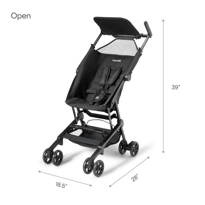 Munchkin® Sparrow™ carriola de viaje ligero ultra compacto para bebés y niños pequeños, negro