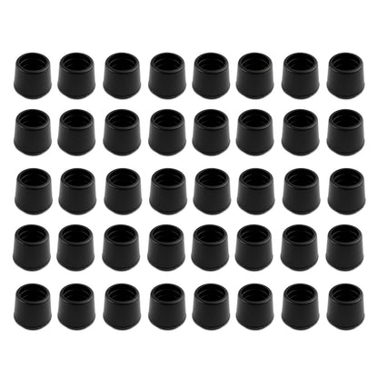 Shepherd Hardware Puntas de Goma para Patas de Muebles - 2.5 cm negro, paquete de 40