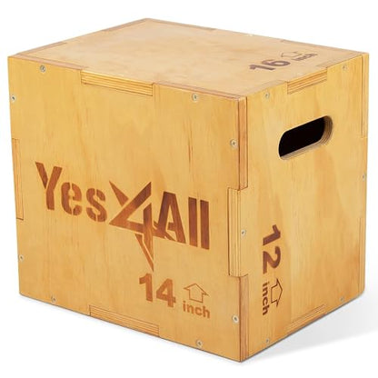 Yes4All Plataforma de Caja pliométrica para Gimnasio en casa y Entrenamiento al Aire Libre