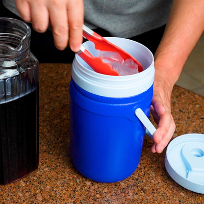 Guateplast Termo 1.5 L Poliuretano | Azul, material poliuretano, libre de BPA, mantiene bebidas frías o calientes