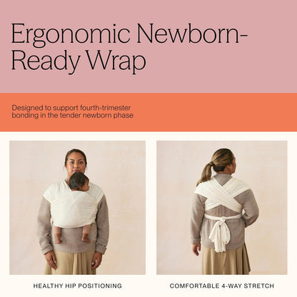 Aura Baby Wrap Sustainable Knit - Olive Diamonds
