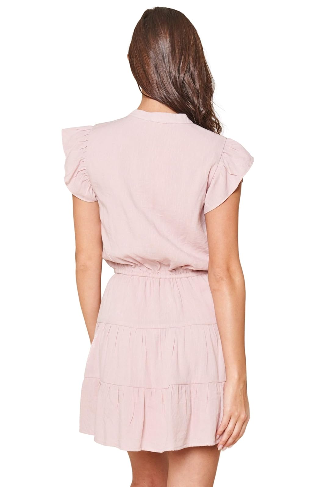 Sugar Lips Rampart Vestido Campesino de Manga Corta Vestido Informal para Mujer
