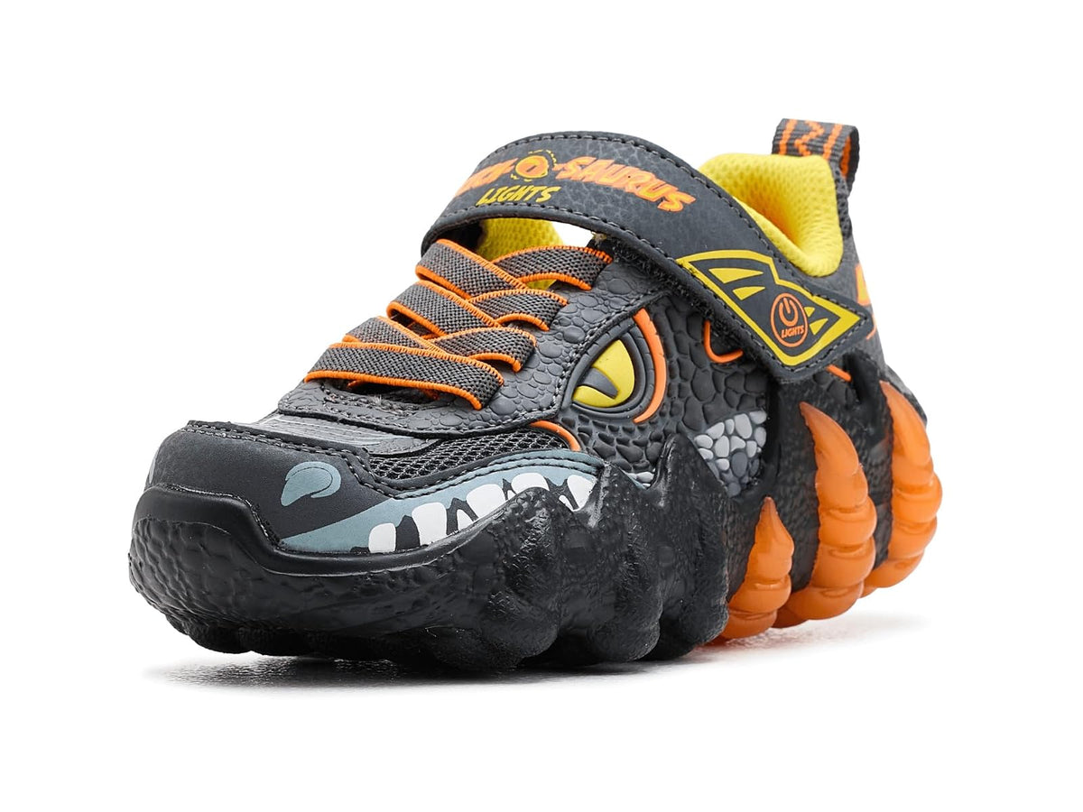 Skechers Skech-o-Saurus Lights 2.0 para niño | Casual, iluminado, luces S, cierre adaptativo, tema de dinosaurio