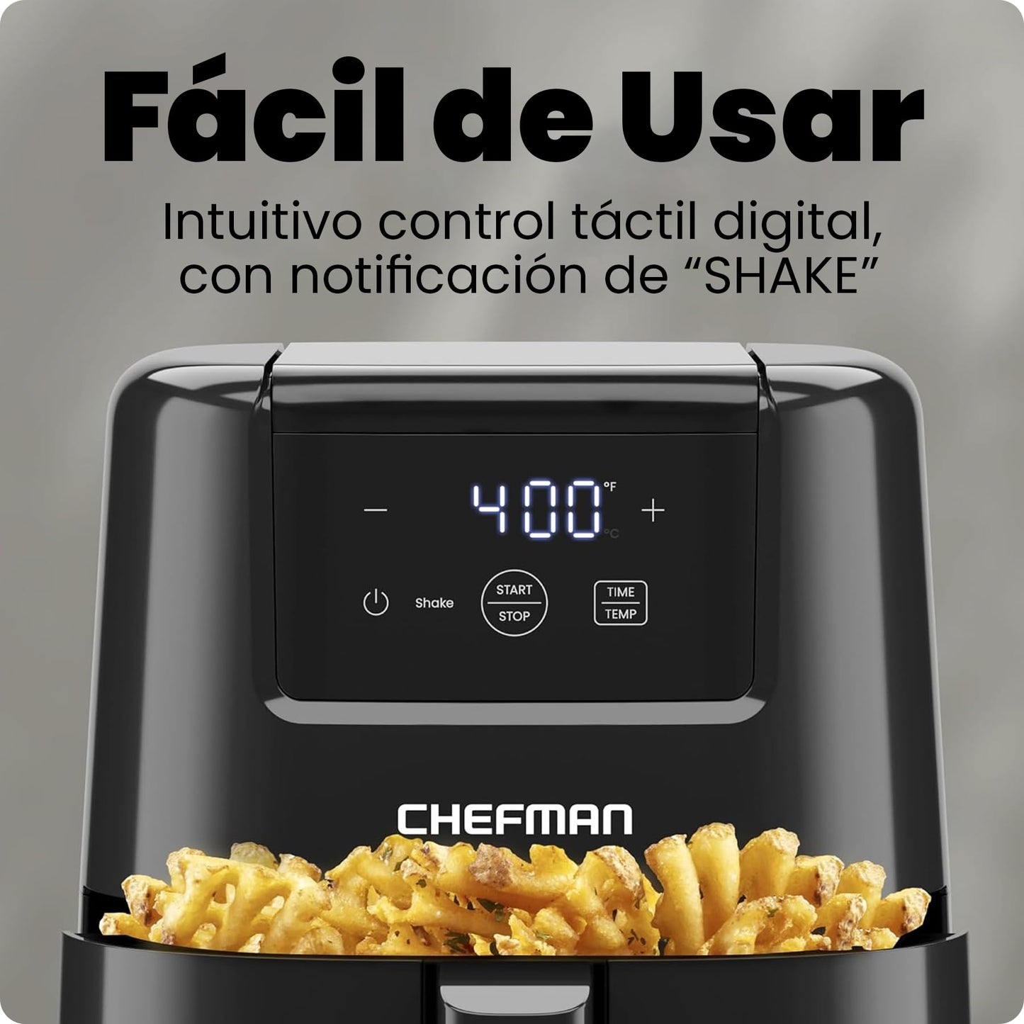 CHEFMAN Mini freidora de aire de 2 cuartos – Freidora de aire compacta digital que ahorra espacio con cesta antiadherente y apta para lavaplatos, comidas rápidas y fáciles en minutos, cuenta con