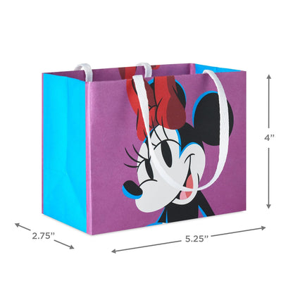 Hallmark Disney - Mini bolsas de regalo de 4 pulgadas (18 bolsas: Mickey, Minnie, Goofy, Pluto) para recuerdos de fiesta, tarjetas de regalo, golosinas en el aula