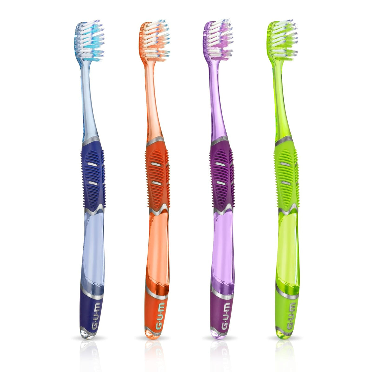 GUM Technique Deep Clean cepillo para polvo de dientes – Cabeza compacta, cepillos de dientes suaves para adultos con cerdas suaves sensibles, 3 unidades