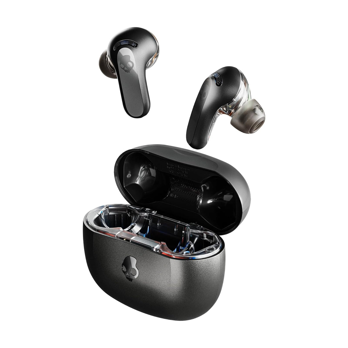 Skullcandy Rail Auriculares In-Ear Inalámbricos, 42 Horas de Batería - Rail ANC - Negro