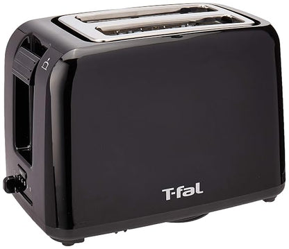 T-fal Tostador Vita de 2 ranuras amplias para todo tipo de pan, 7 niveles de tostado, botón de cancelar, 800 W, color negro, TT1A18MX