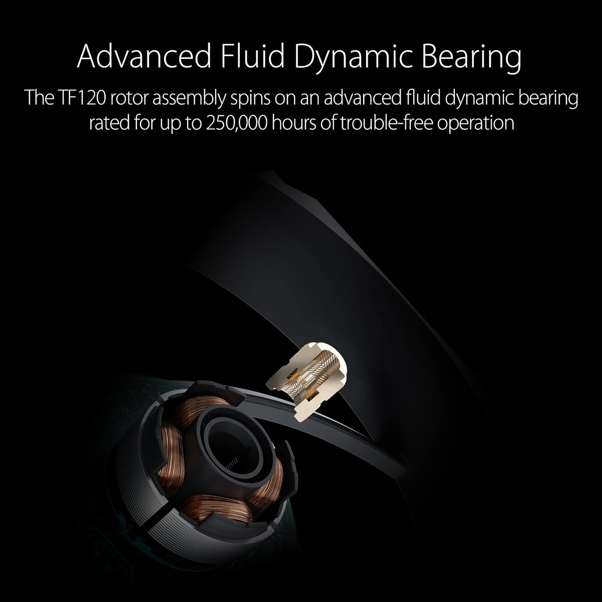 ASUS TUF Gaming TF120 ARGB Chassis Fan 3Pin Customizable LEDs Blade, Advanced Fluid Dynamic Bearing, 120mm PWM Control, Anti-vibration Pads, Double-layer LED Array for Computer Case & Liquid Radiator