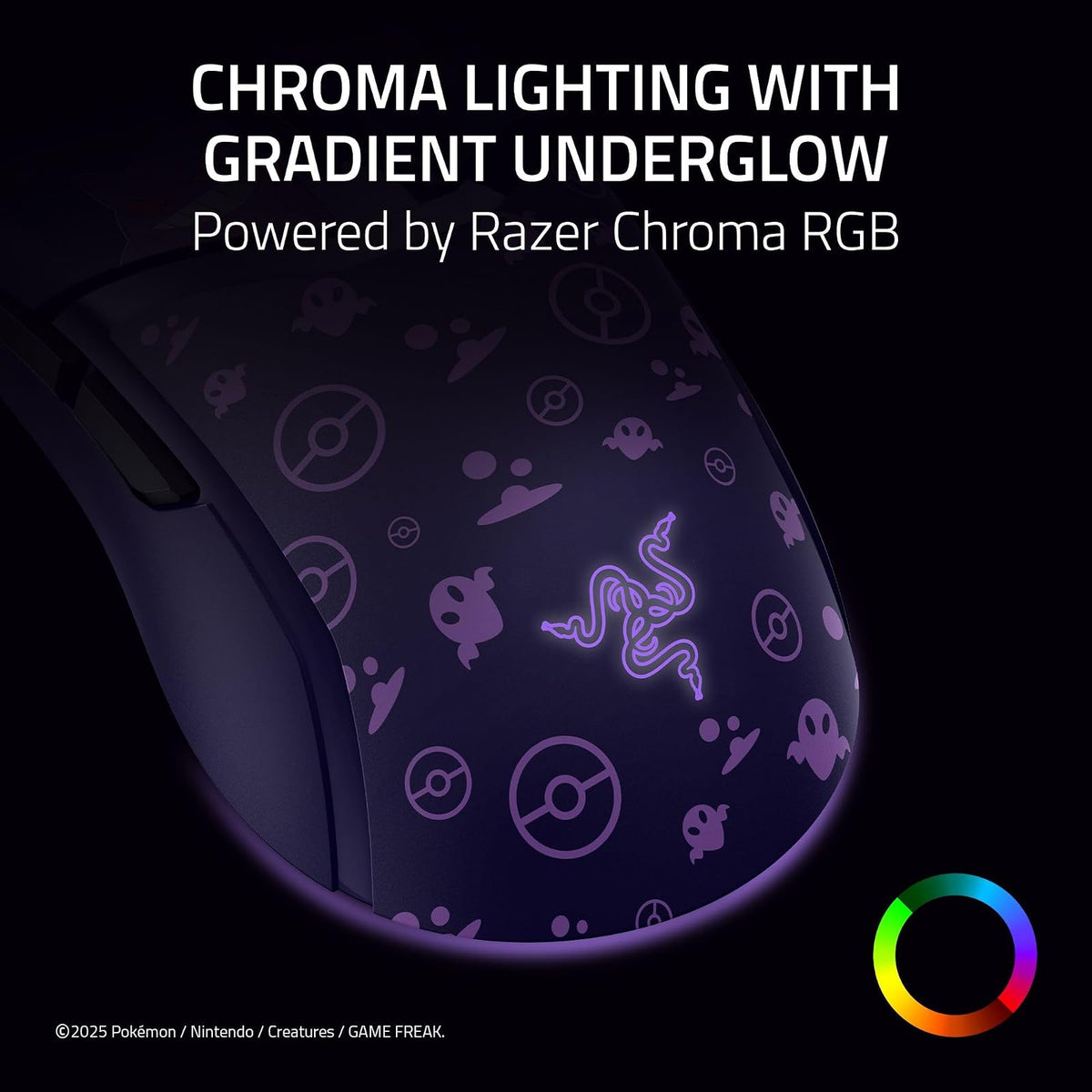 Razer Cobra Ratón de Juego con Cable: 58g Ligero - Interruptores ópticos Gen-3 - Iluminación RGB Chroma con luz de Fondo - Sensor óptico de 8500 dpi - Pies de ratón PTFE 100% - Cable Speedflex