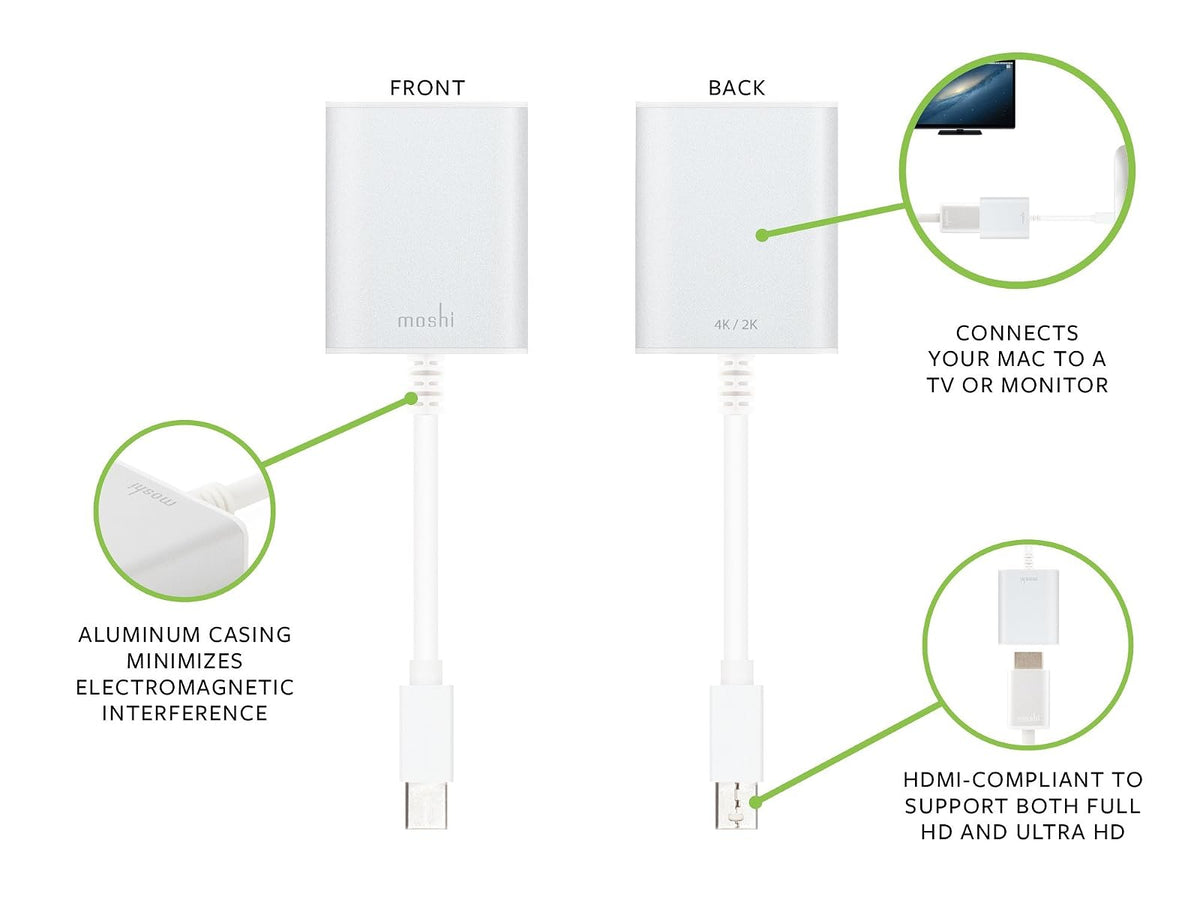 Adaptador Mini displayport a HDMI (4k) Moshi