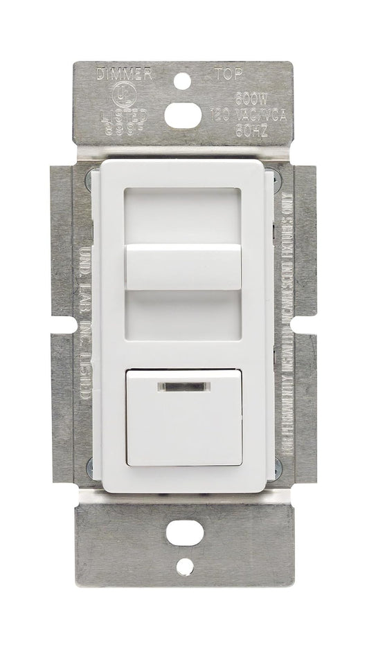 Leviton IPM10-1LZ Magnetic Low Voltage Dimmer, IllumaTech 1000VA, 800W, Single Pole and 3-Way, White/Ivory/Light Almond