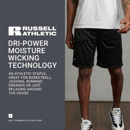 Russell Athletic short para hombre tecnologia dripower