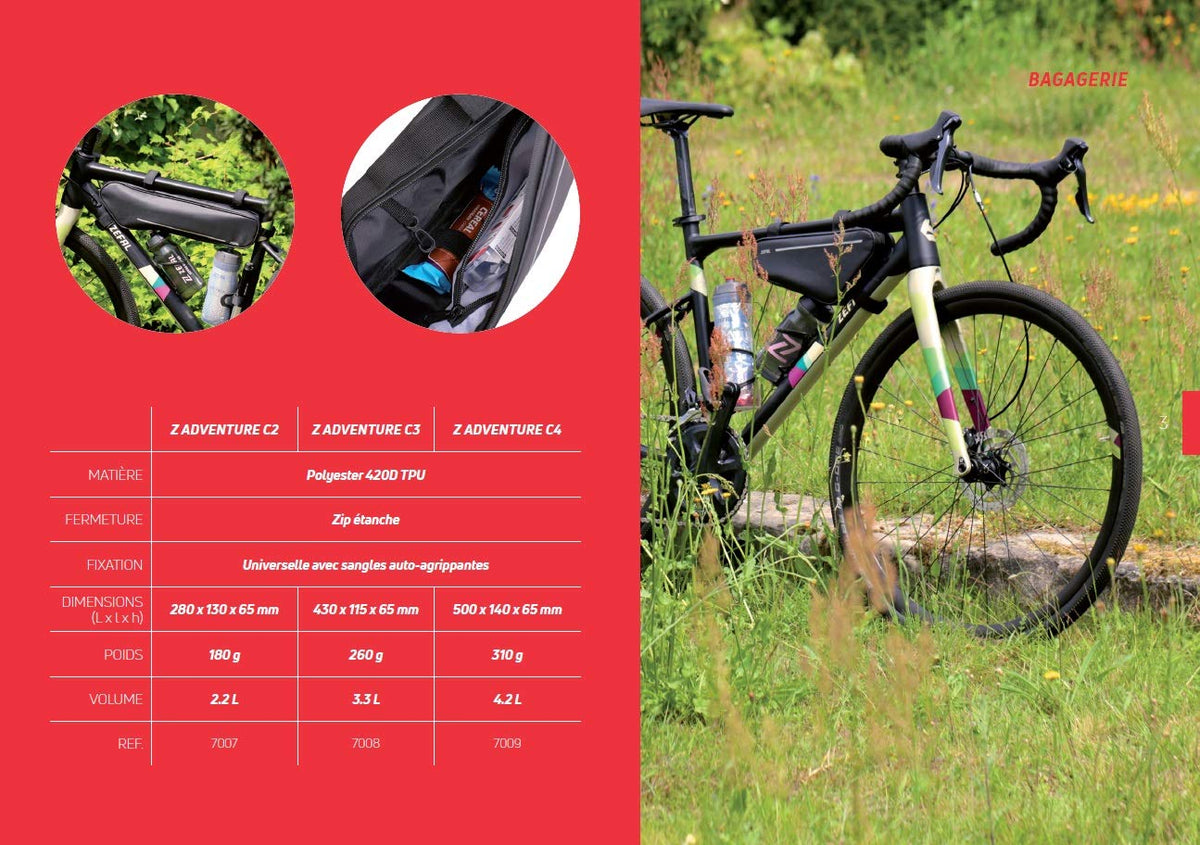 Zefal Z Adventure C2 Bolsa para Cuadro Bicicleta 0.3L