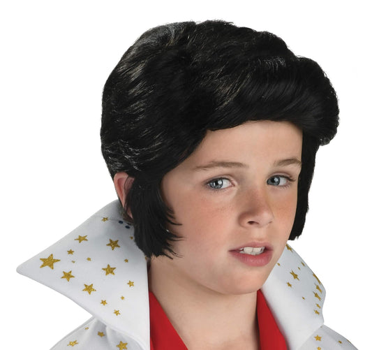 Elvis Presley: Peluca Elvis Presley para niños por Rubies, para niños sin tamaño