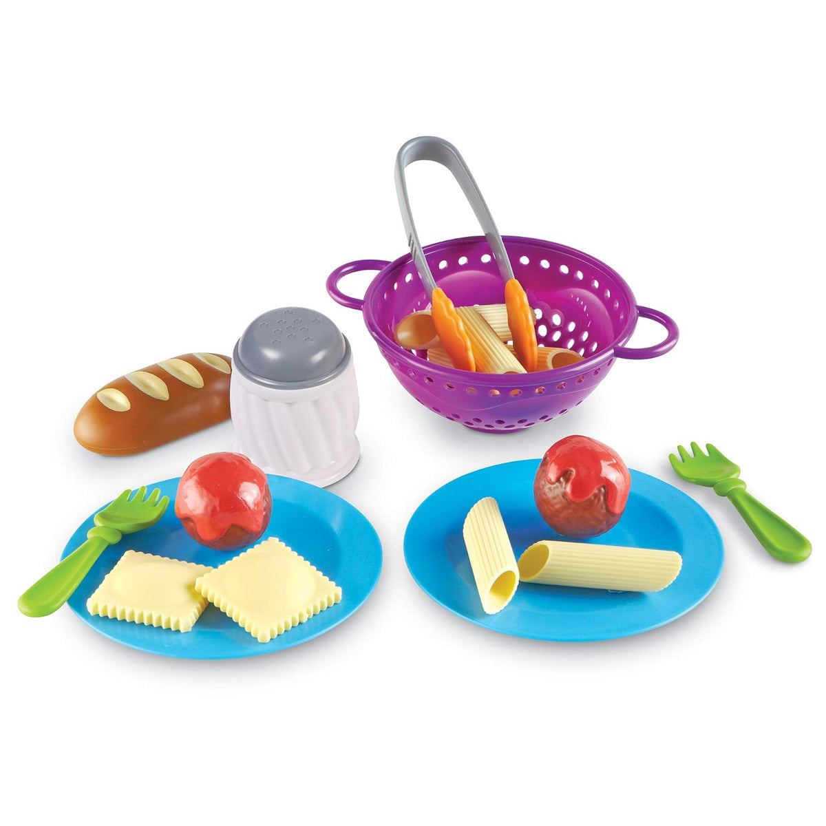 Learning Resources New Sprouts Pasta Time, 20 Piezas, 2 años +, Juegos de Imitacion, Alimentos de Juguete, Comida de Juguete para niños, Juegos de Cocina de Juguete,mercadito de Juguete