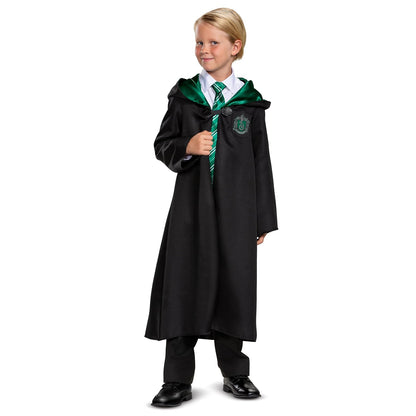Disguise Bata clásica Oficial, Disfraz de Hogwarts Wizarding World de Harry Potter, Accesorio para Jugar para niños, Color Negro y Verde, Talla pequeña (4-6)