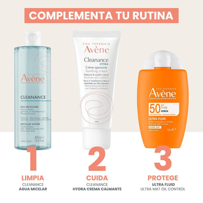 Avene Cleanance Hydra Crema Hidratante Facial para Piel Grasa, 40ml