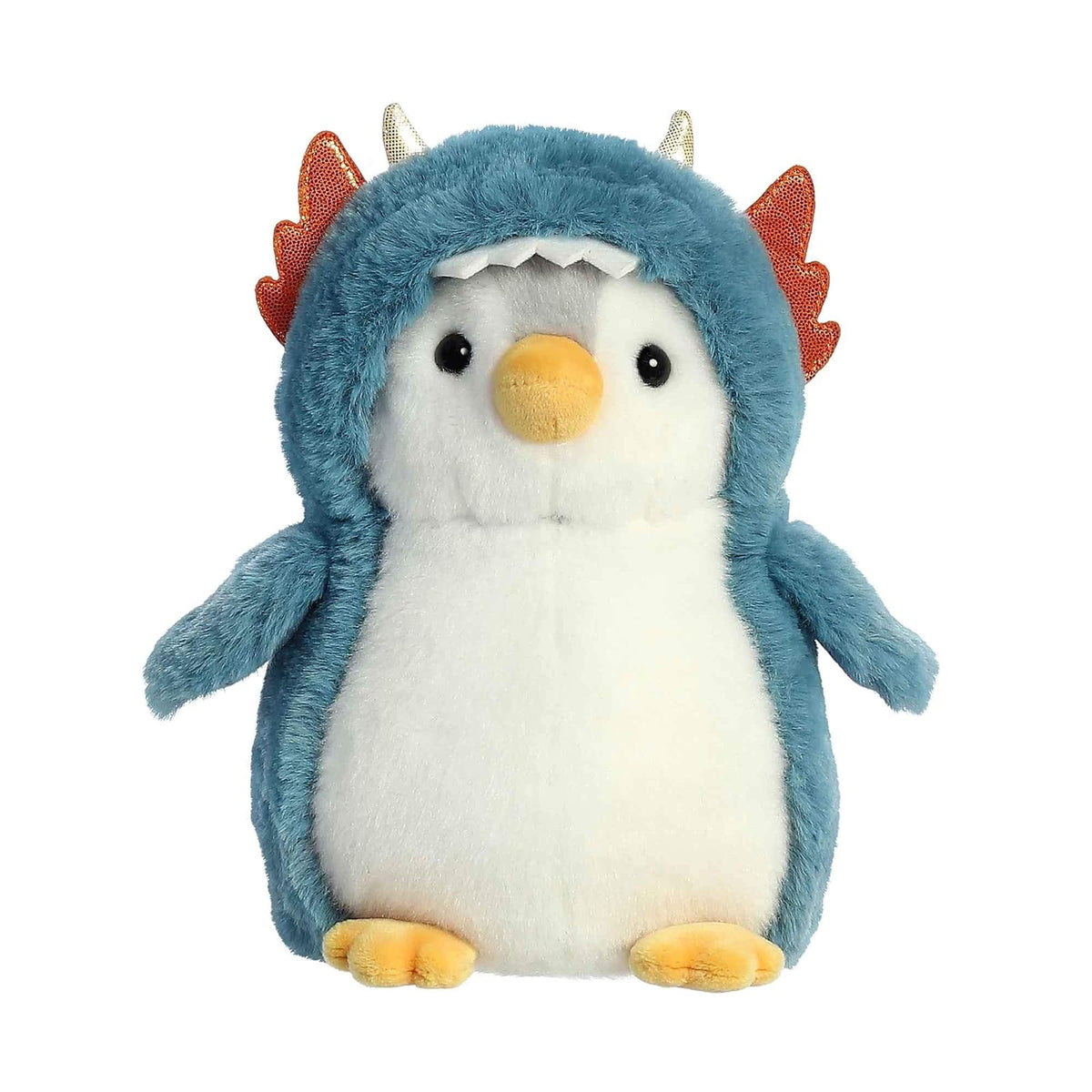 Aurora World Pom Pom Penguin Dino Peluche 17.78 cm - Dragón