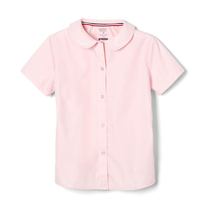 French Toast blusa de manga corta con cuello Peter Pan - Pink - 6X