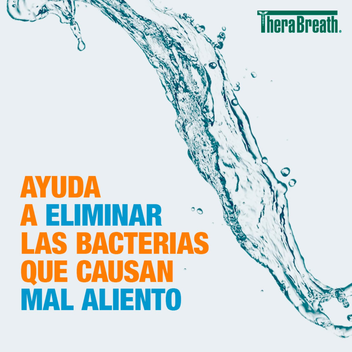 TheraBreath Enjuague Bucal - Sabor Menta Fresca, 473 ml, Combate El Mal Aliento Hasta Por 12 Horas, Sin Alcohol, Sin Ardor y Sin Colorantes Artificiales, Creado Por Dentistas.