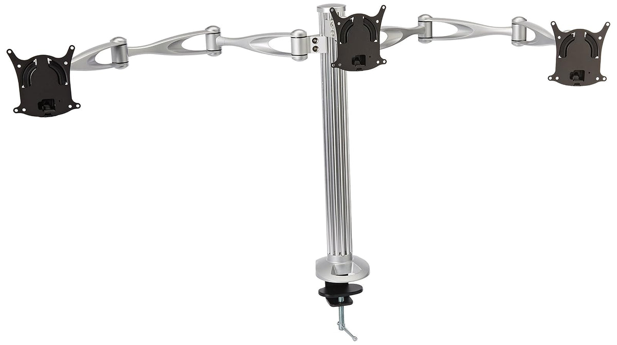 Cotytech Triple Monitor Desk Mount with Triple Arm and Clamp Base (DM-T1A3-C)