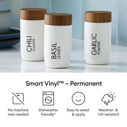 Cricut Smart Vinyl Vinilo Permanente Mate, Multicolor, 13 x 12 Pulgadas (20 Piezas)