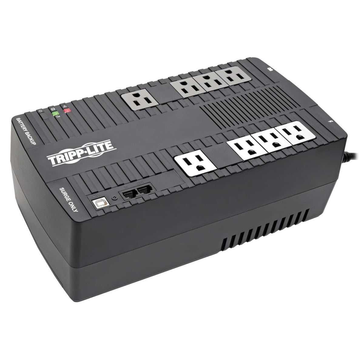 Tripp Lite AVR700U UPS/No Break Serie AVR de 700VA 350W 120V Interactive Ultracompacto con USB RJ11, 8 Contactos