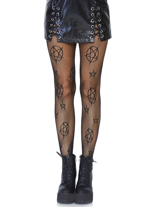 Leg Avenue Women's Dark Alternative Fishnet Tights